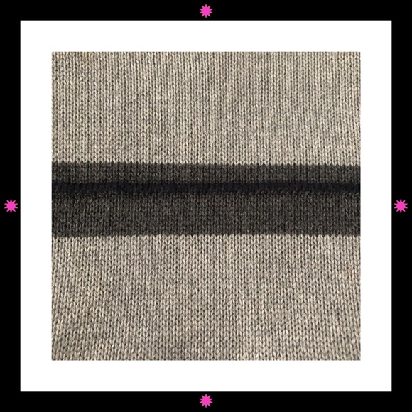 MEN'S GRAY SWEATER WITH GRAY/BLACK STRIPES BY NAUTICA XL - Picture 5 of 9